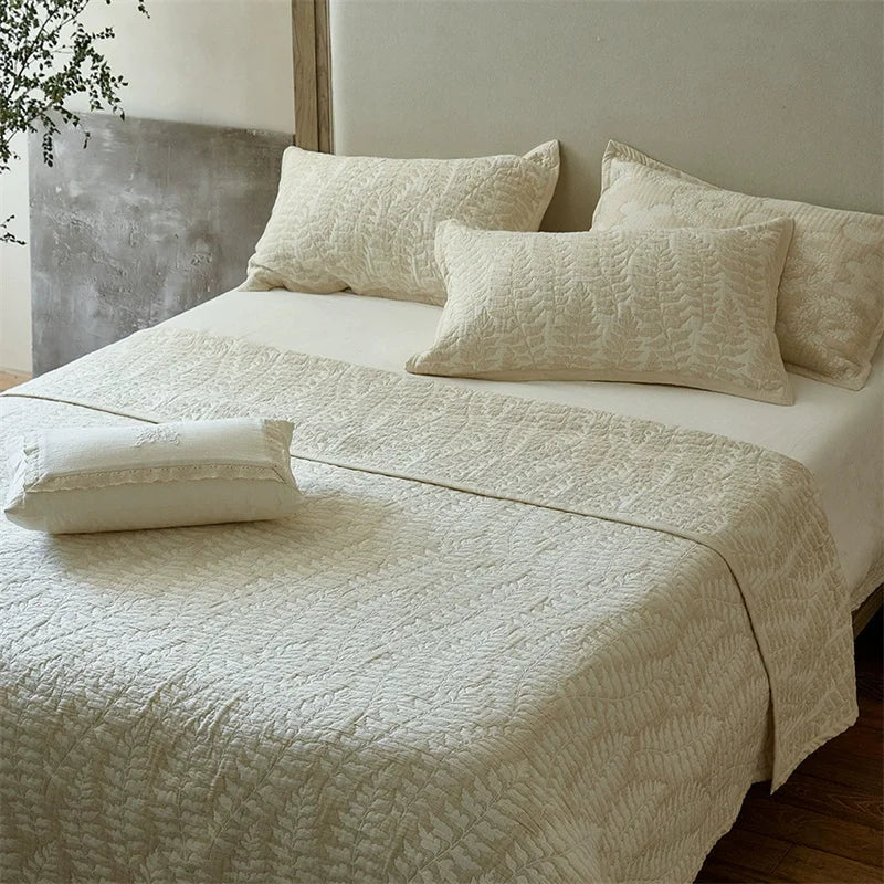 Reversible Cotton Linen Quilt & Coverlet Collection — view 2