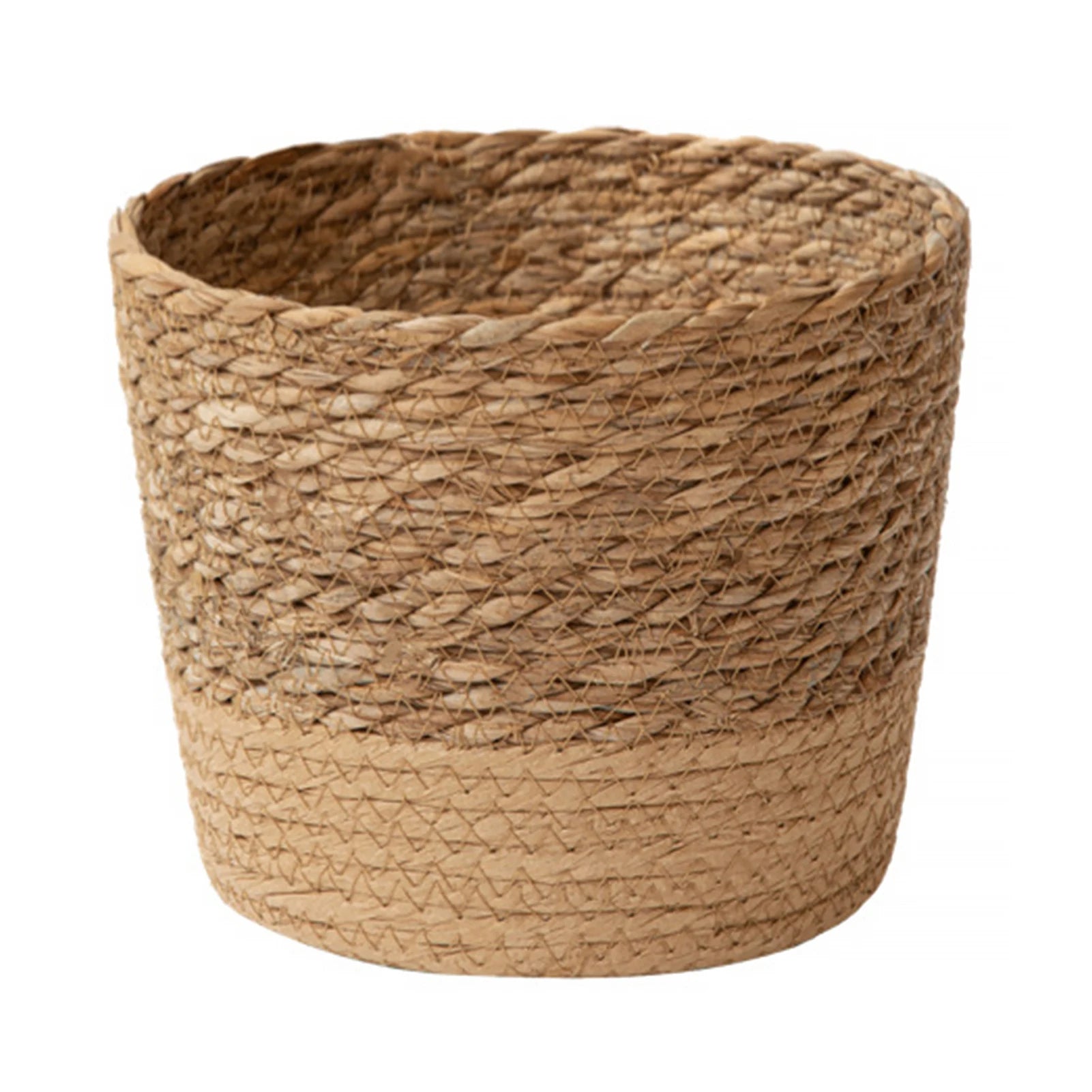 Handwoven Seagrass Desktop Flower Pot Holder — view 7