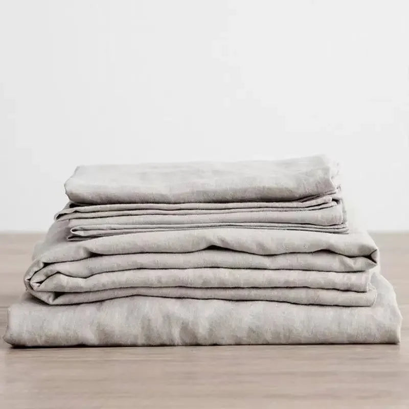 Washed Linen Flat Sheet & Pillowcase Collection
