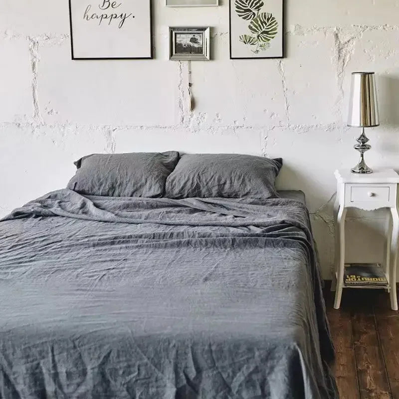 Washed Linen Flat Sheet & Pillowcase Collection — view 4