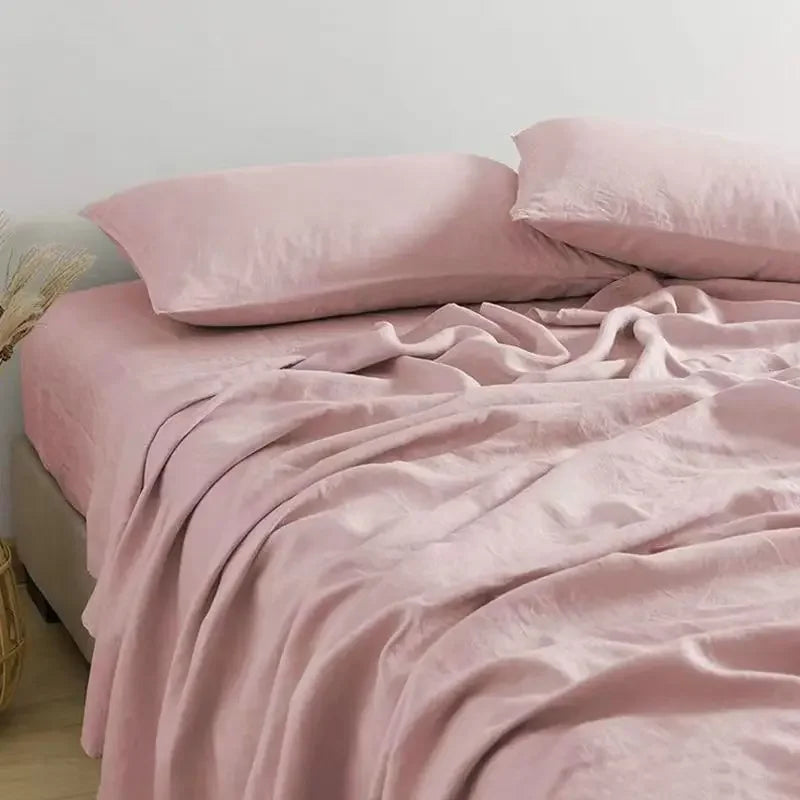 Washed Linen Flat Sheet & Pillowcase Collection — view 2