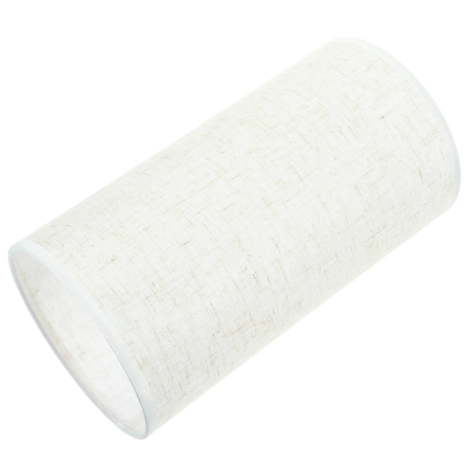 Round Linen Drum Lamp Shade | Natural Cloth — view 6