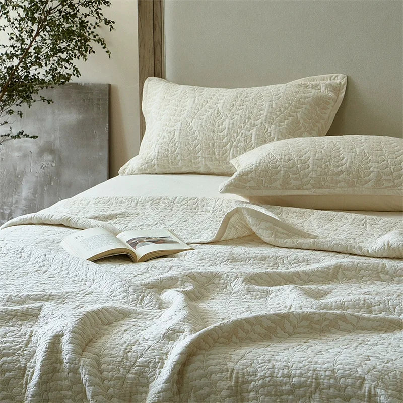 Reversible Cotton Linen Quilt & Coverlet Collection — view 6