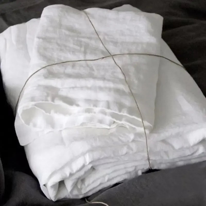 Washed Linen Flat Sheet & Pillowcase Collection — view 5
