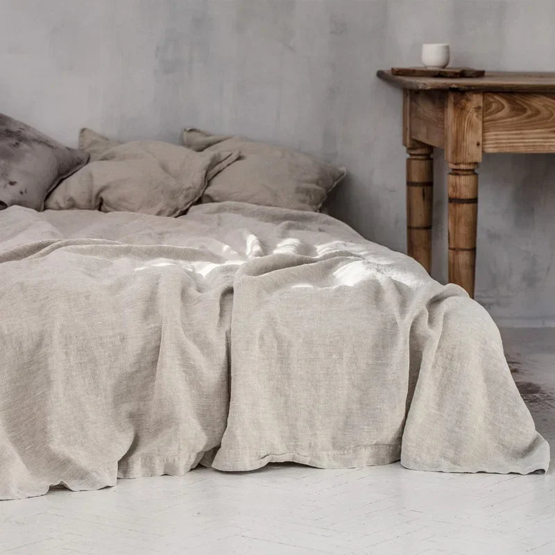 Washed Linen Flat Sheet & Pillowcase Collection — view 8
