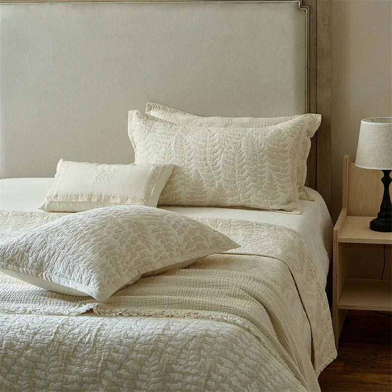 Reversible Cotton Linen Quilt & Coverlet Collection — view 5