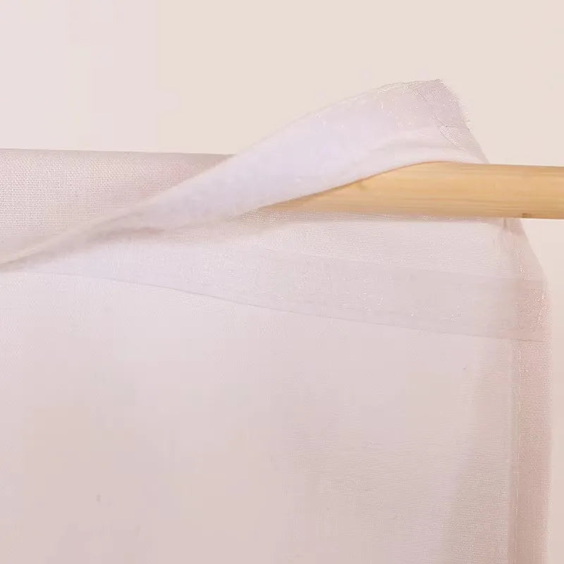 Bamboo Louvre Folding Screen with Linen Panels — view 5