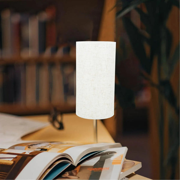 Round Linen Drum Lamp Shade | Natural Cloth