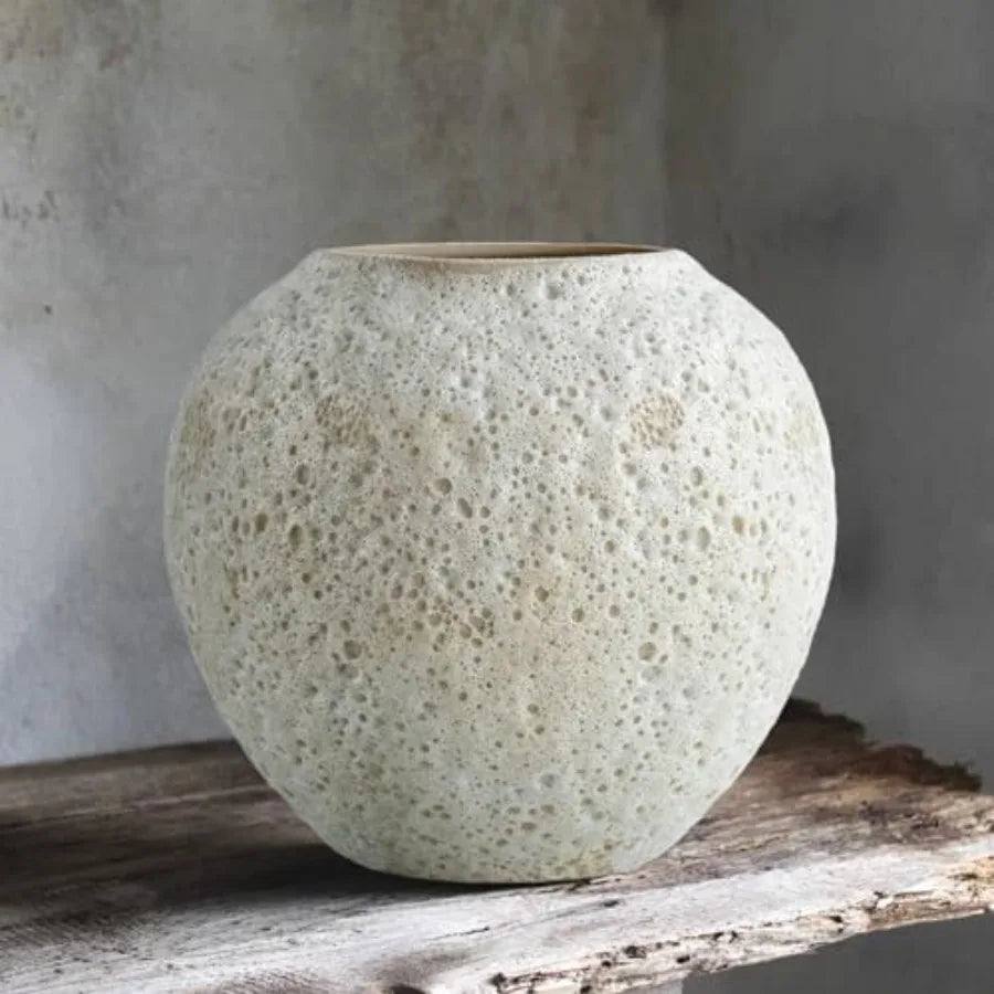 Rustic Terracotta Floor Vase | Farmhouse Clay — view 2