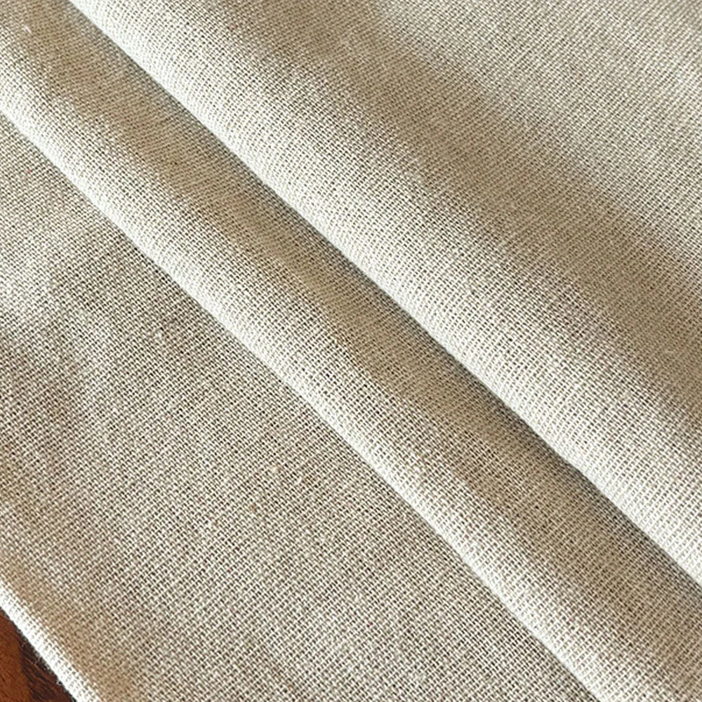 Woven Hemp Linen Cloth in Natural Raw Texture — view 8