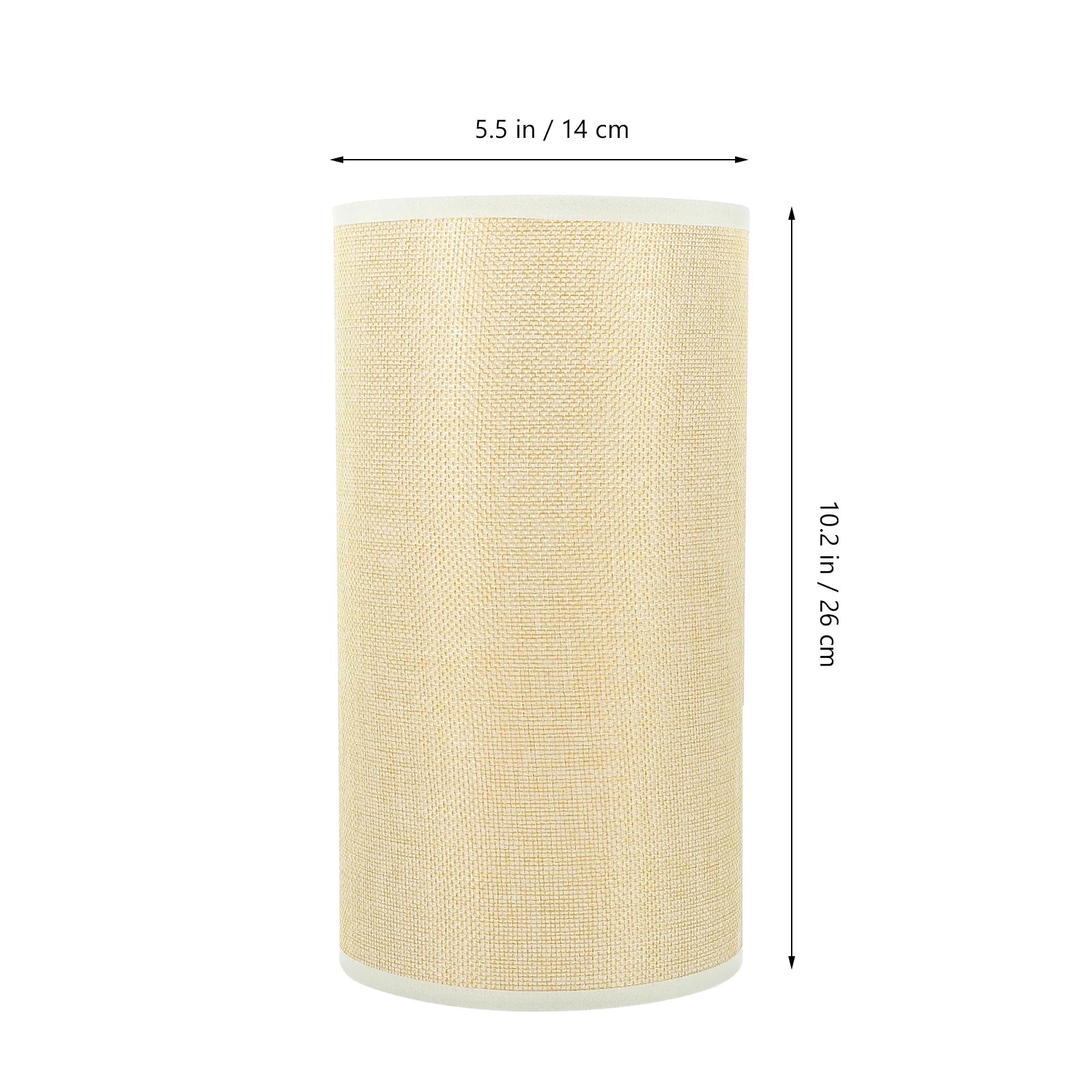 Round Linen Drum Lamp Shade | Natural Cloth — view 3