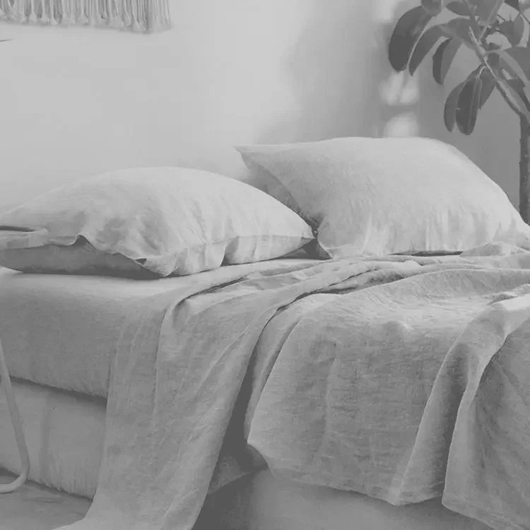 Washed Linen Flat Sheet & Pillowcase Collection — view 7