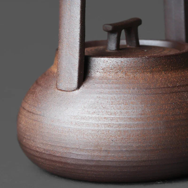 Handcrafted Stoneware Japanese Ceremony Teapot 350ml — view 6