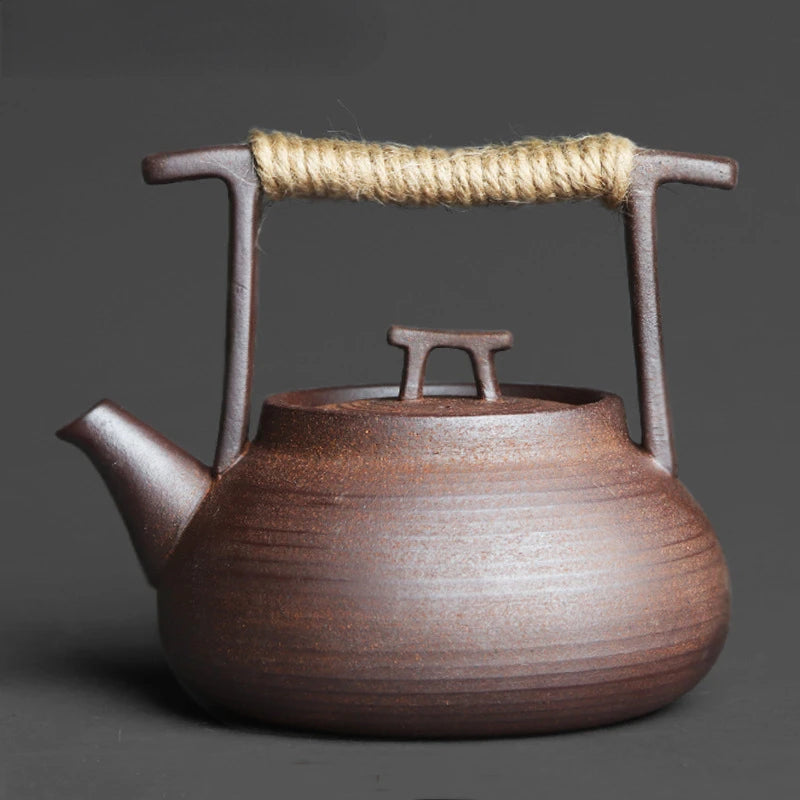 Handcrafted Stoneware Japanese Ceremony Teapot 350ml