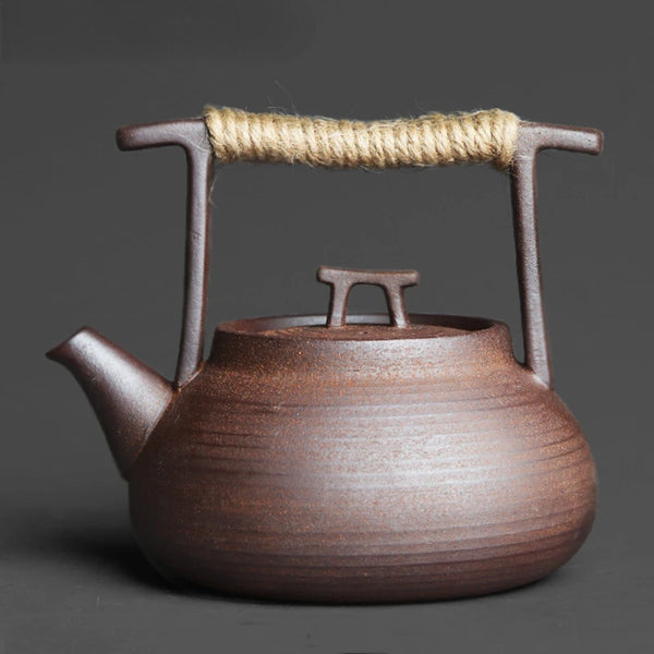 Handcrafted Stoneware Japanese Ceremony Teapot 350ml