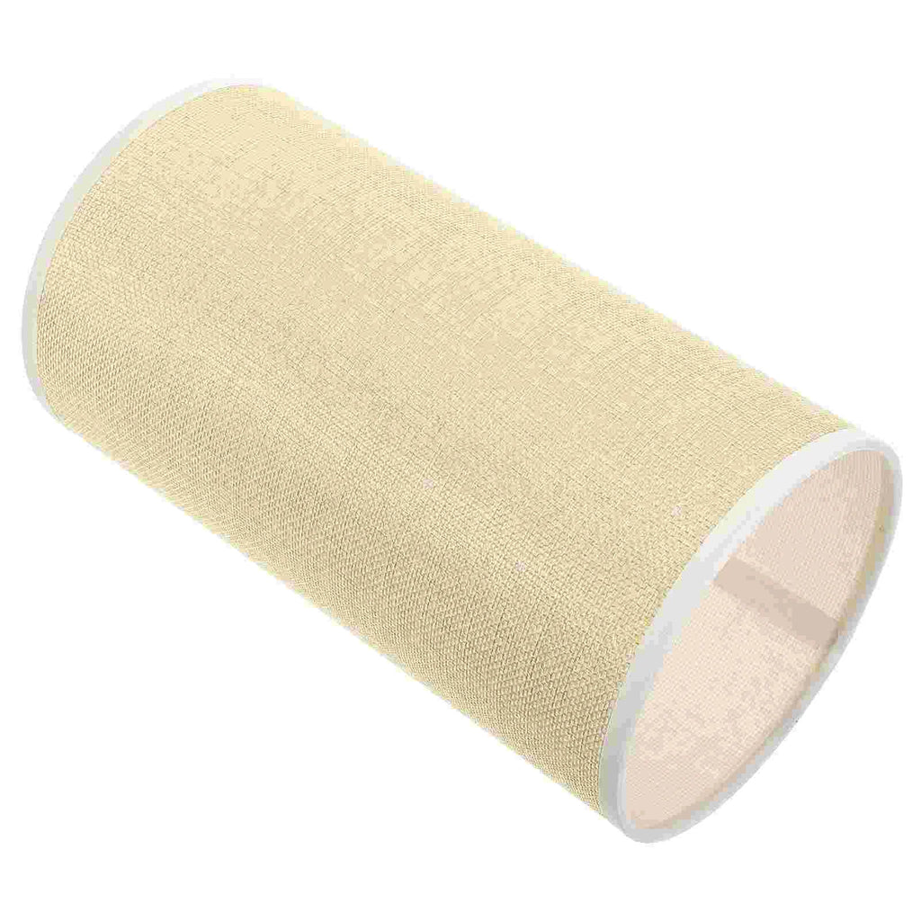 Round Linen Drum Lamp Shade | Natural Cloth — view 2