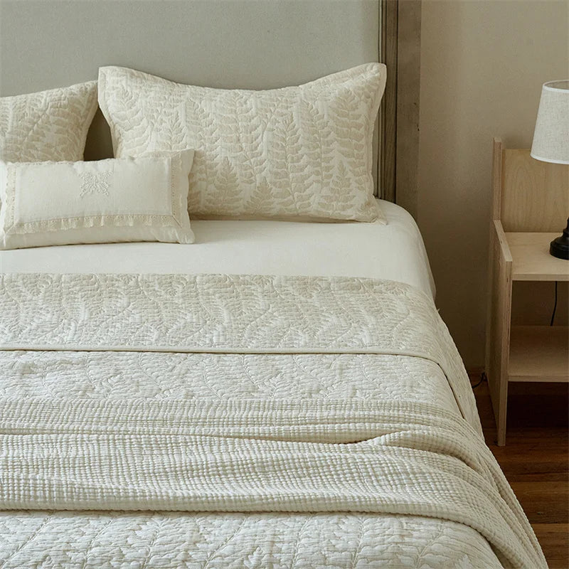 Reversible Cotton Linen Quilt & Coverlet Collection — view 3