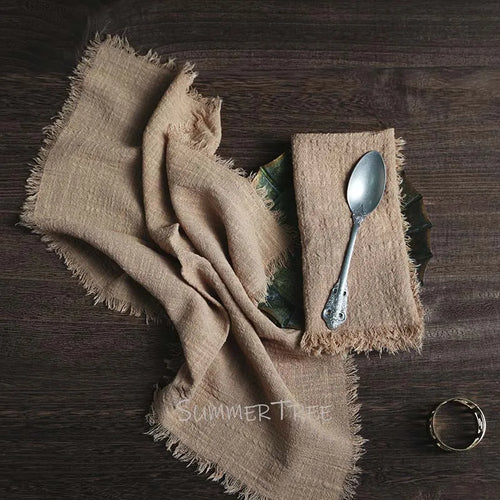 Cotton Gauze Dinner Napkins 41cm Rustic Weave