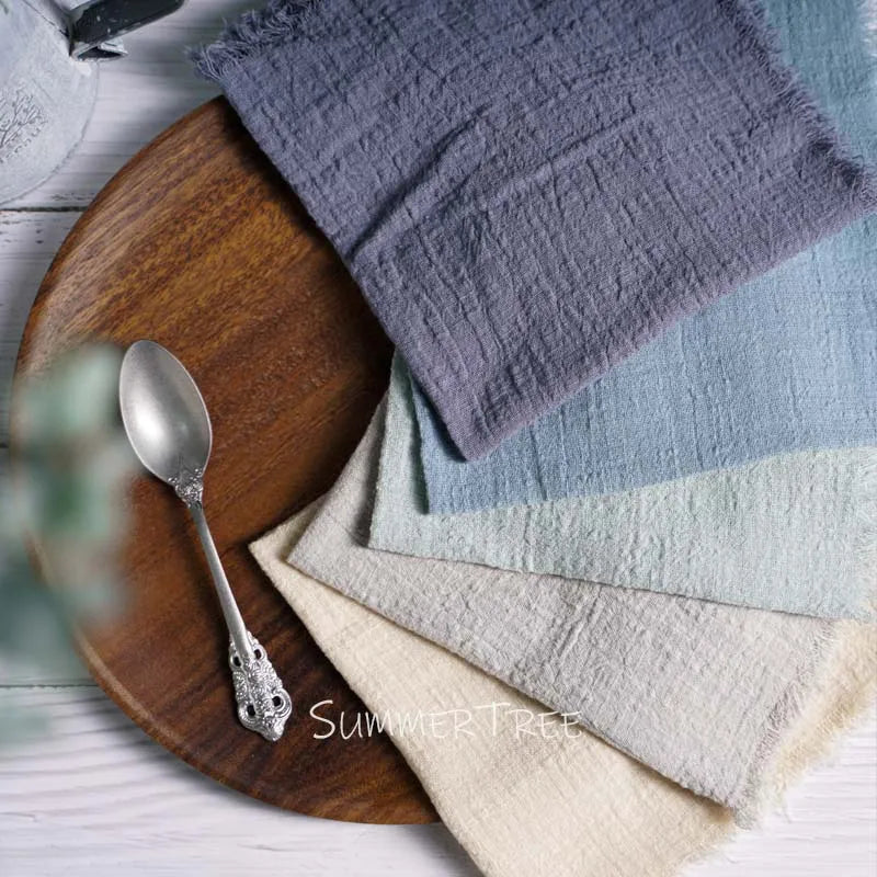 Cotton Gauze Dinner Napkins 41cm Rustic Weave — view 2