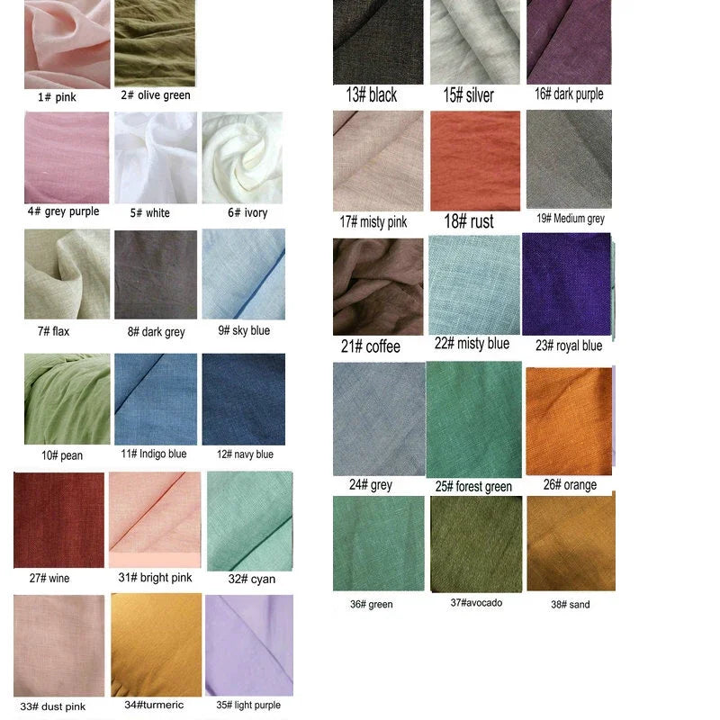 Washed Linen Flat Sheet & Pillowcase Collection — view 6