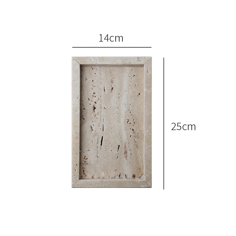 Travertine Marble Vanity & Serving Tray — view 7