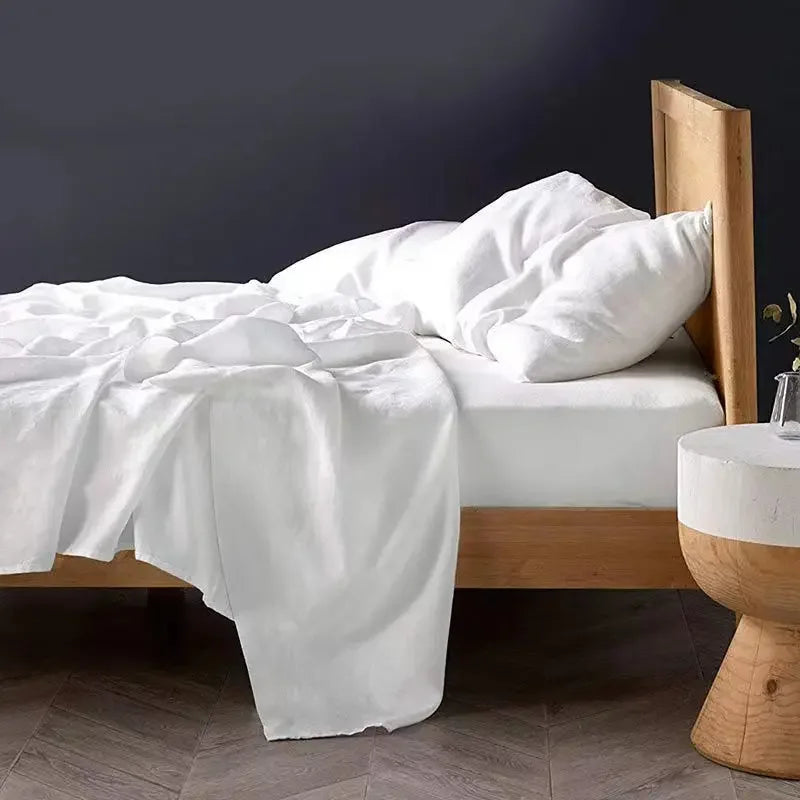 Washed Linen Flat Sheet & Pillowcase Collection — view 9