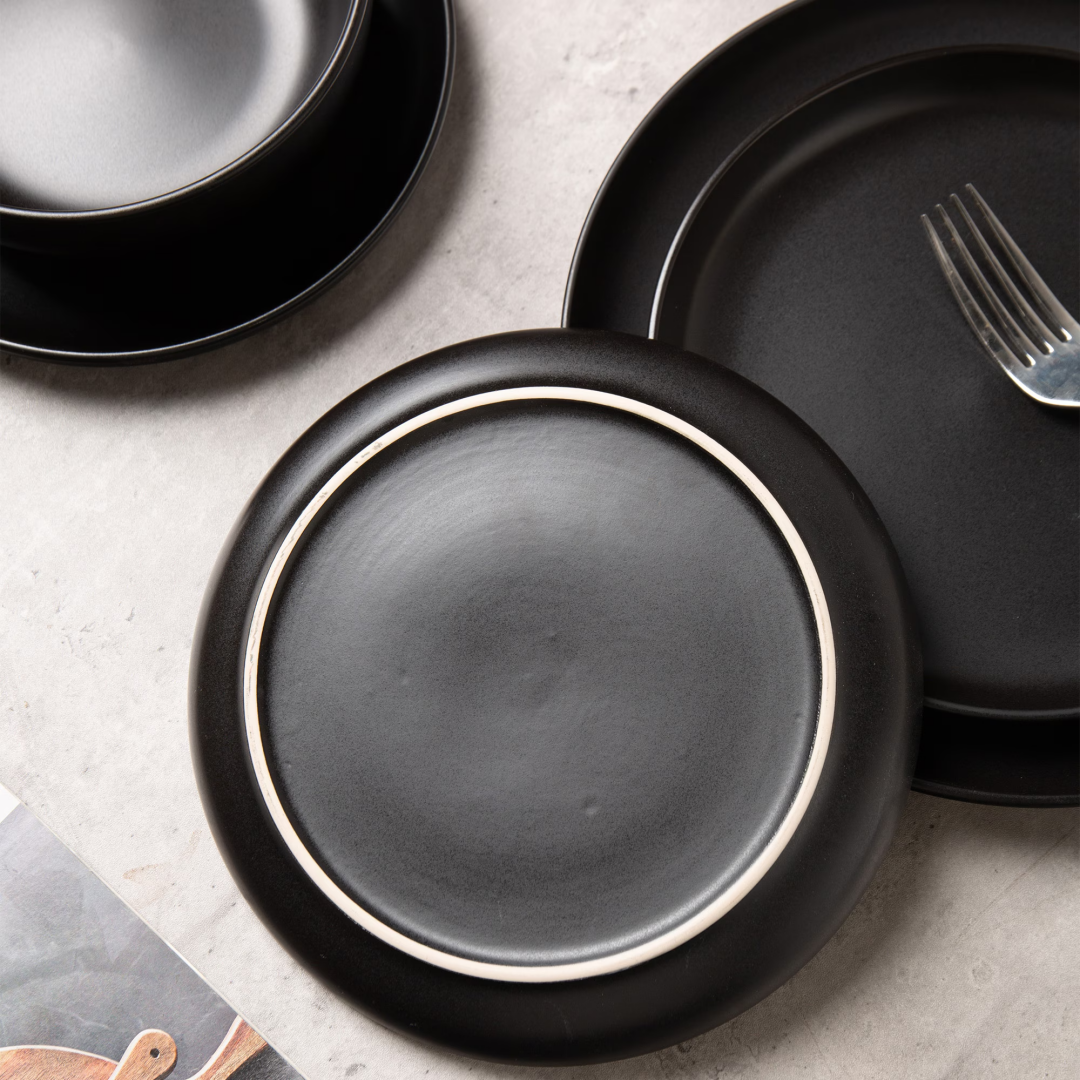 Matte Stoneware Dining Collection for Four — view 6