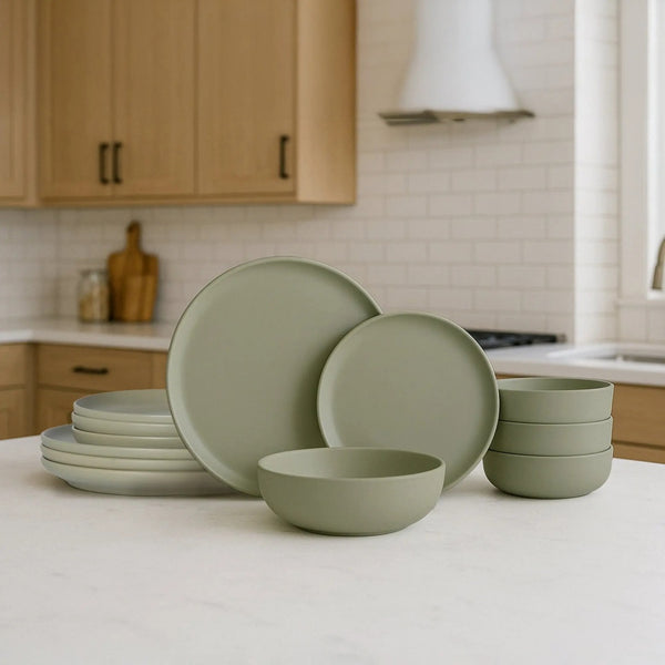 Matte Stoneware Dining Collection for Four