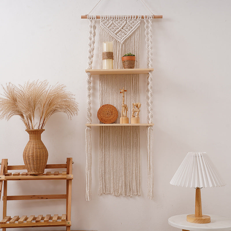 Bohemian Handwoven Tapestry Shelf