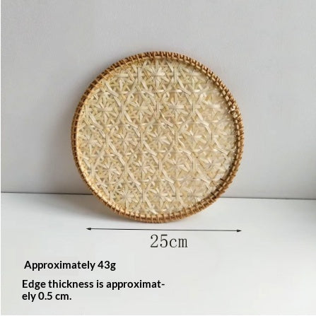 Handwoven Rattan & Bamboo Dining Placemat — view 2