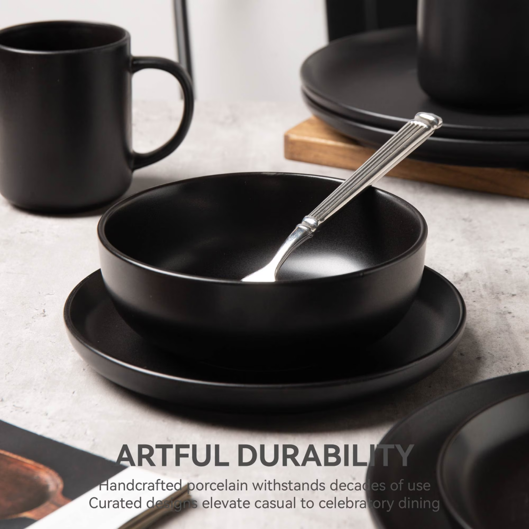 Matte Stoneware Dining Collection for Four — view 19