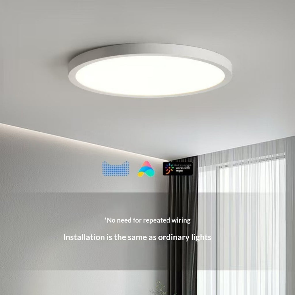Minimalist Natural Wood Ceiling Light, 2.5cm