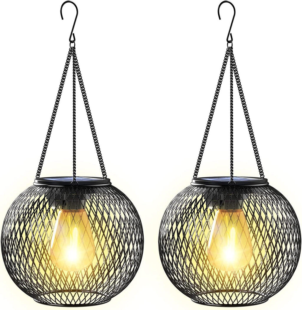 Solar Hanging Metal Garden Lantern