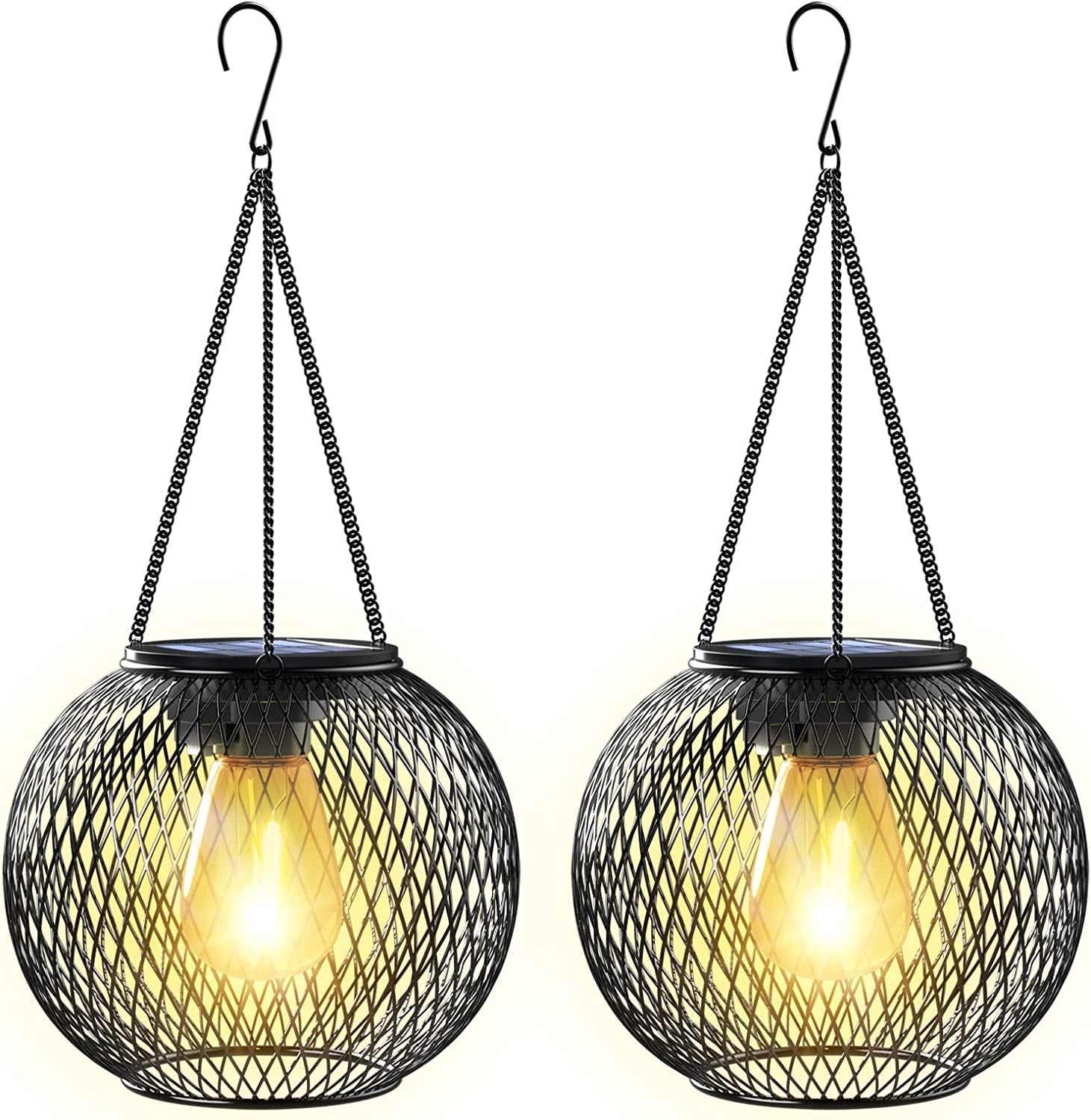 Solar Hanging Metal Garden Lantern