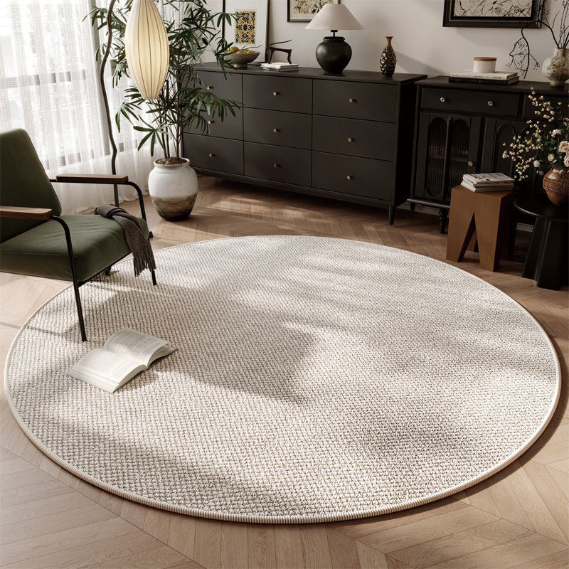 Woven Sisal-Style Round Rug in Solid Tones — view 4