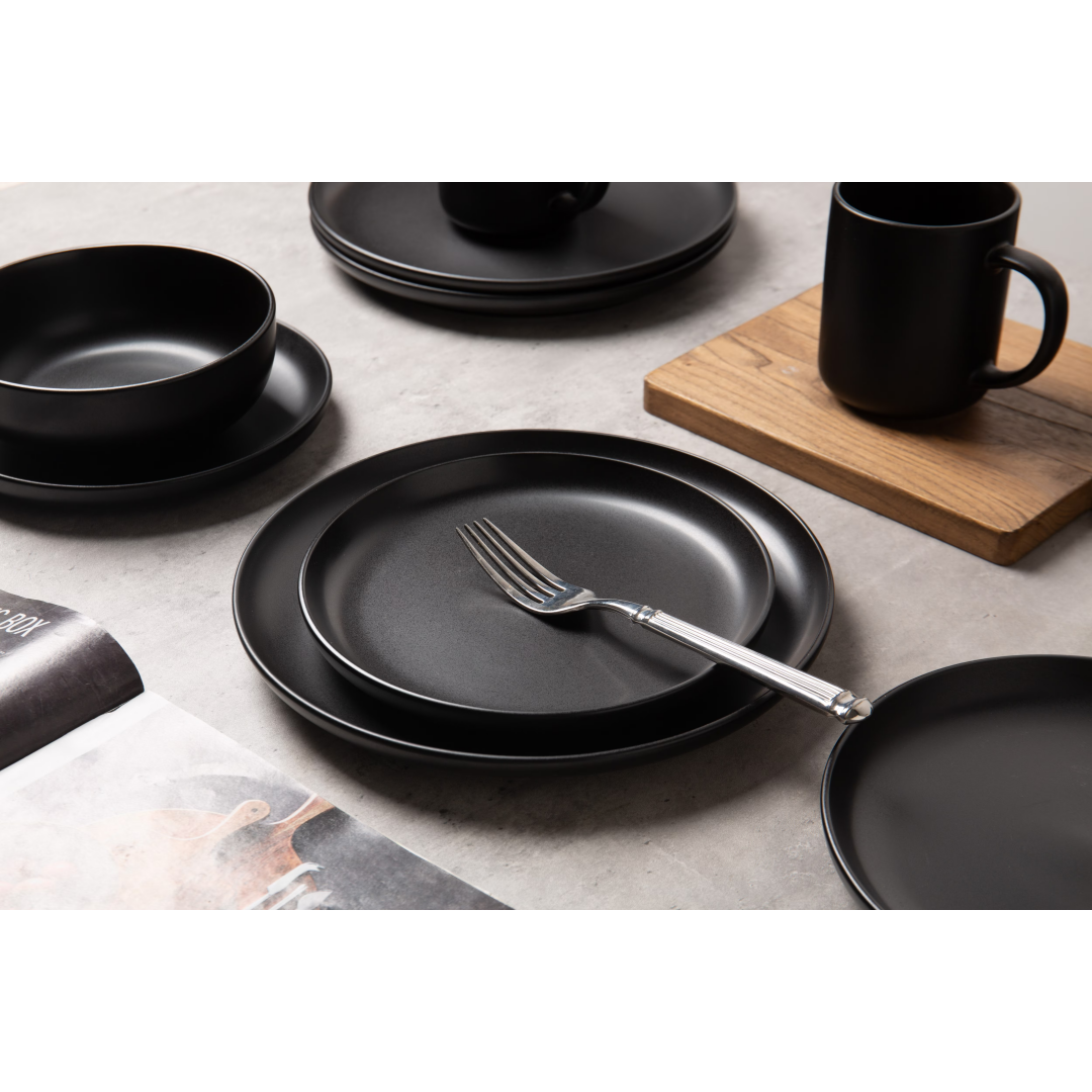 Matte Stoneware Dining Collection for Four — view 9