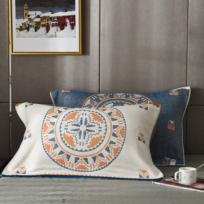 Four-Layer Gauze Cotton Pillowcase | Cloud-Soft