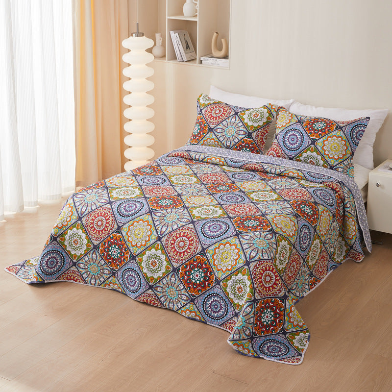Quilted Cotton Twill Bedspread Three-Piece Collection — view 2