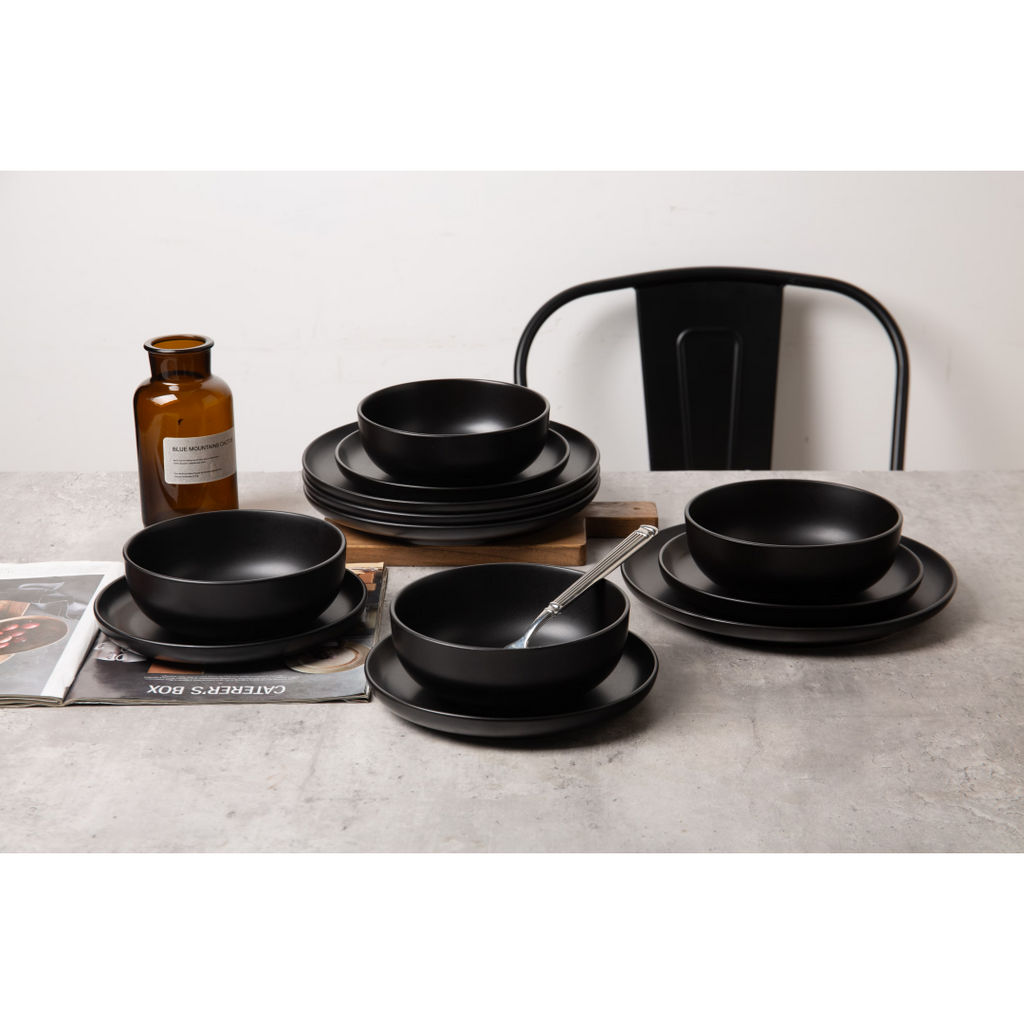 Matte Stoneware Dining Collection for Four — view 3