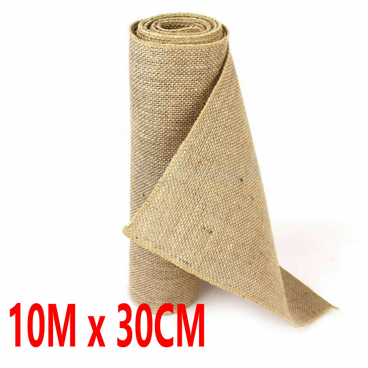 Rustic Hessian Table Runner in Natural Jute — view 11