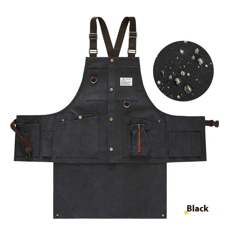Detachable Waterproof Canvas Dining Apron