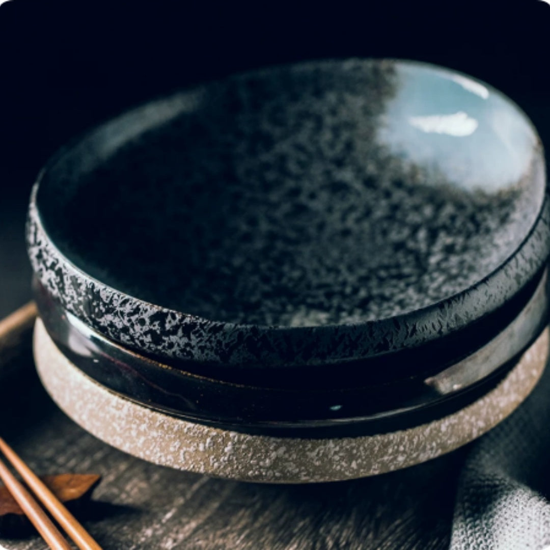 Wabi-Sabi Irregular Ceramic Serving Plate — view 3