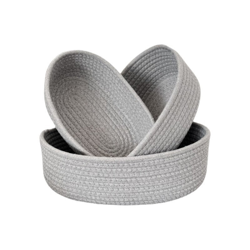 Cotton Rope Storage Baskets — Trio Collection — view 7