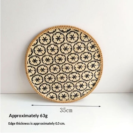Handwoven Rattan & Bamboo Dining Placemat — view 8