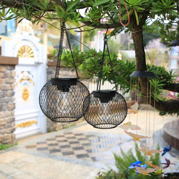 Solar Hanging Metal Garden Lantern