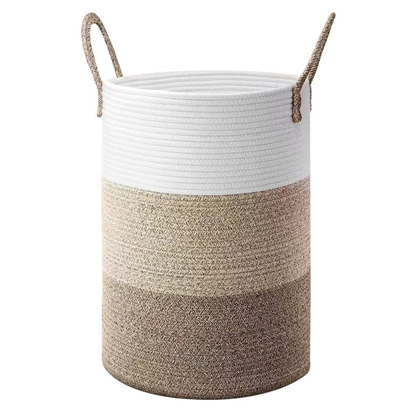 Woven Cotton Rope Storage Basket 58L — view 4
