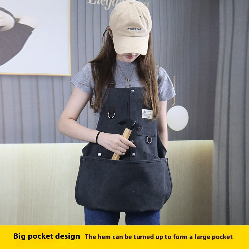 Detachable Waterproof Canvas Dining Apron