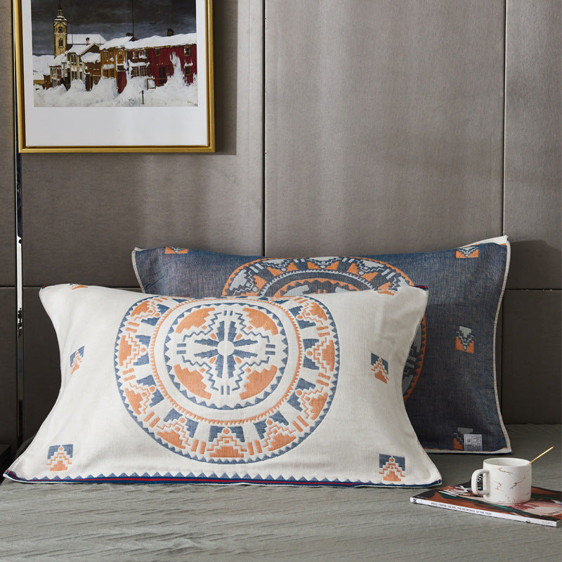 Four-Layer Gauze Cotton Pillowcase | Cloud-Soft