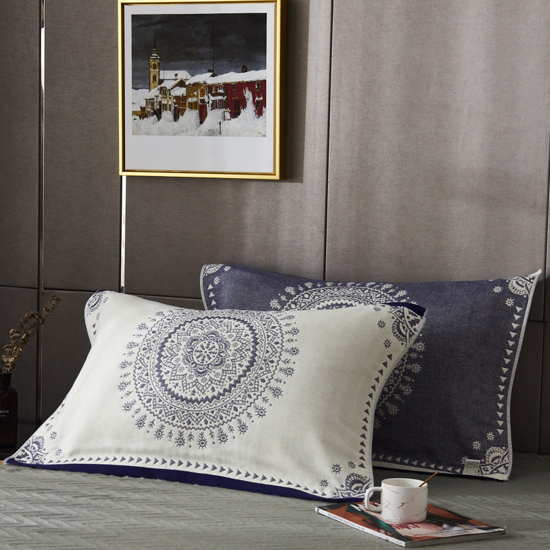 Four-Layer Gauze Cotton Pillowcase | Cloud-Soft