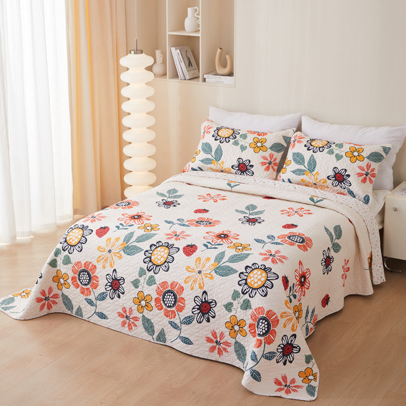 Quilted Cotton Twill Bedspread Three-Piece Collection — view 4